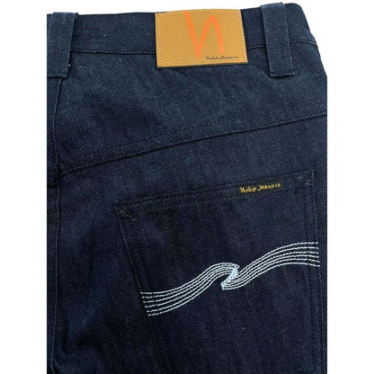 Nudie Jeans Blue Cotton Men Jeans