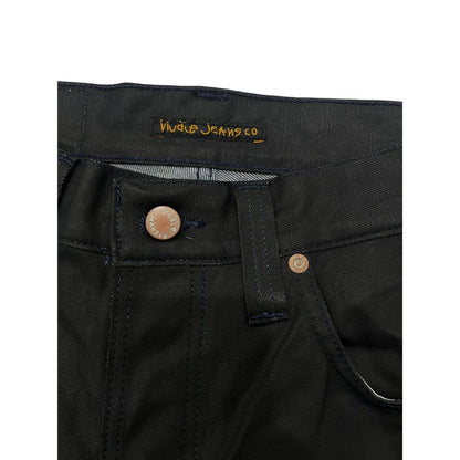 Nudie Jeans Schwarze Jeans aus Baumwolle für Herren