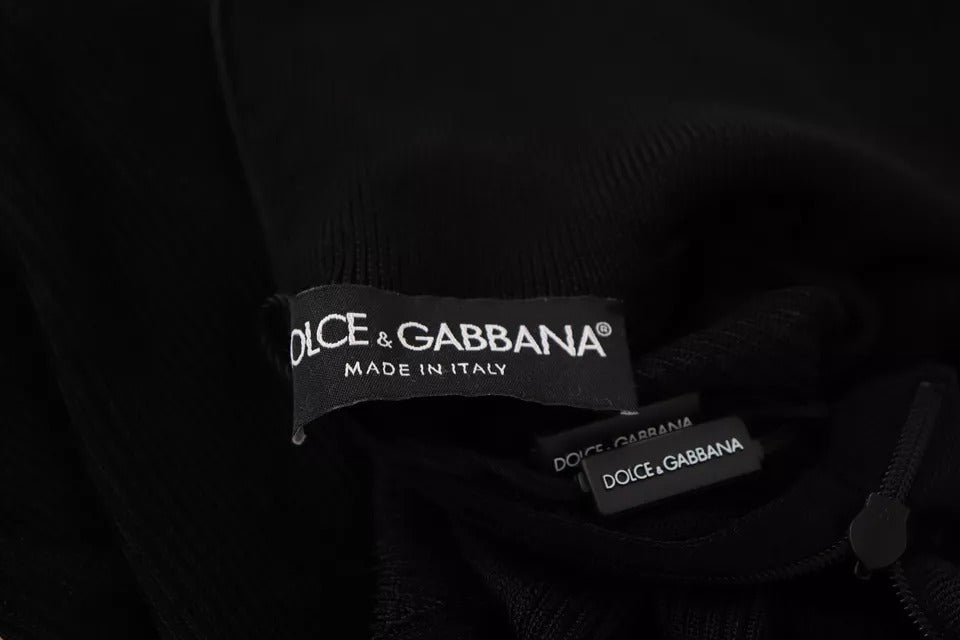 Dolce & Gabbana Black Turtleneck Slim Fit Pullover Sweater