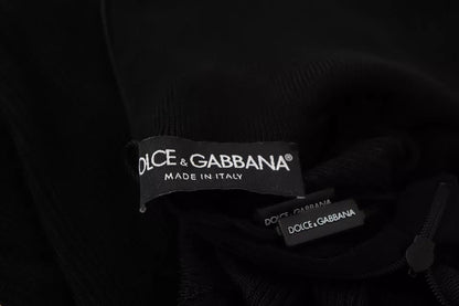 Dolce &amp; Gabbana – Schwarzer Rollkragenpullover mit schmaler Passform