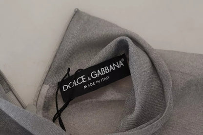 Grauer durchsichtiger Rollkragenpullover von Dolce &amp; Gabbana