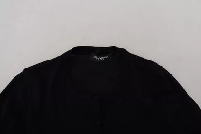 Dolce & Gabbana Black Crewneck Long Sleeves Pullover Sweater