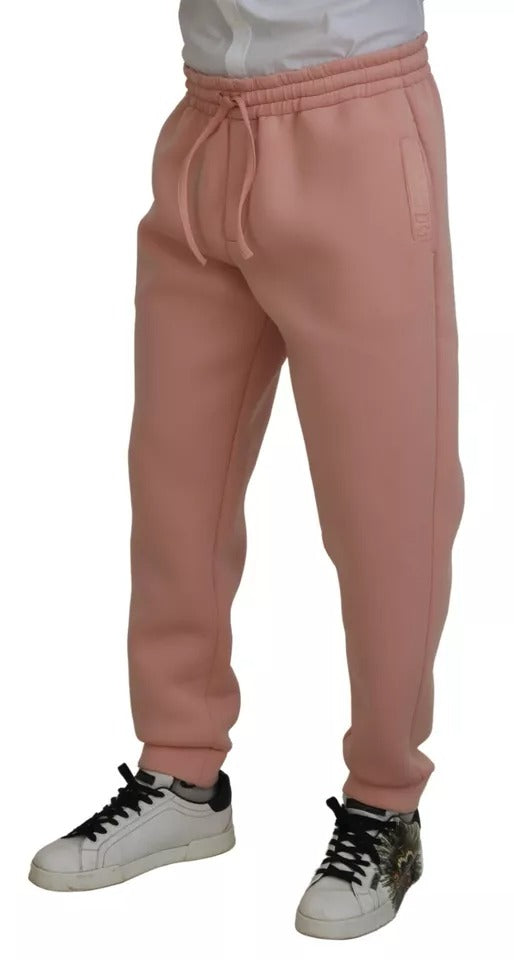 Dolce & Gabbana Pink Polyester Sweatpants Jogger Pants