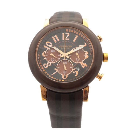 K&Bros Brown Leather Watch