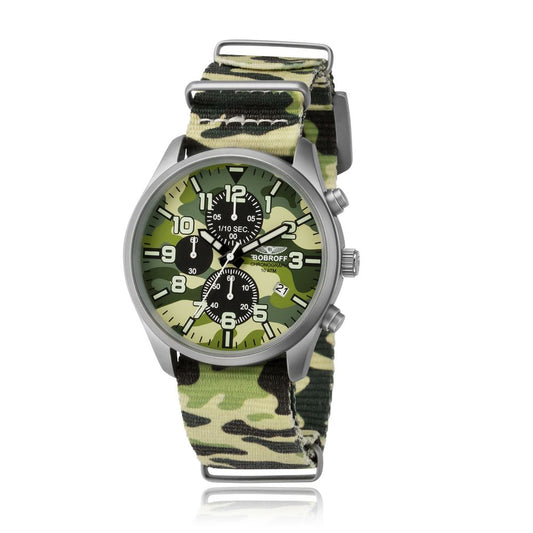 Bobroff Army-Armbanduhr aus Nylon