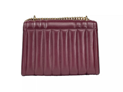 Michael Kors Whitney Medium Chain Shoulder Flap Crossbody Oxblood