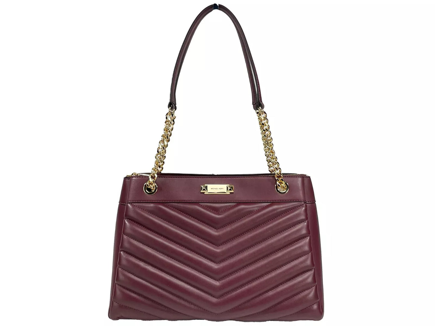 Michael Kors Whitney Medium Chain Umhängetasche Geldbörse Oxblood