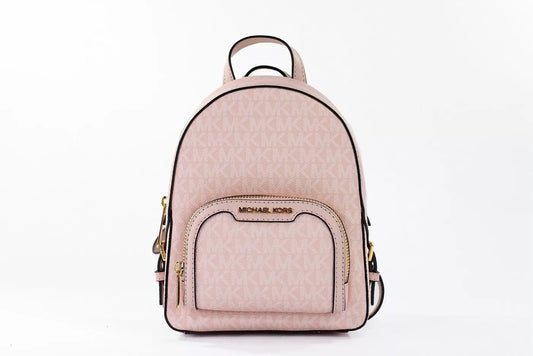 Michael Kors – Jaycee Mini XS – Rucksack aus Leder mit Reißverschlusstasche, Puderrosa