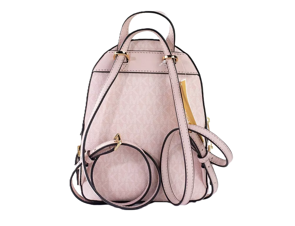 Michael Kors – Jaycee Mini XS – Rucksack aus Leder mit Reißverschlusstasche, Puderrosa