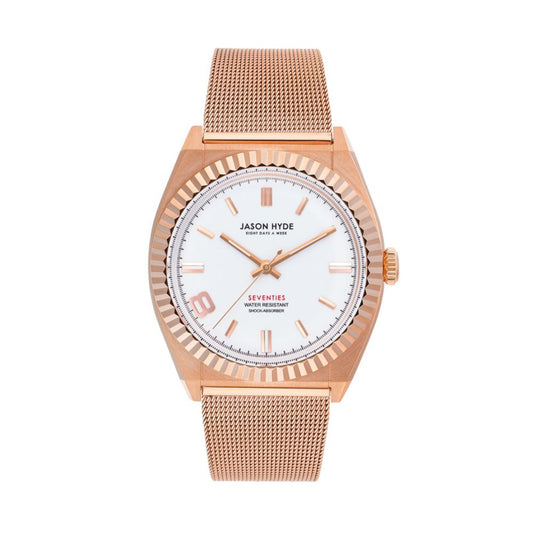 Jason Hyde Rose Gold Textile Watch