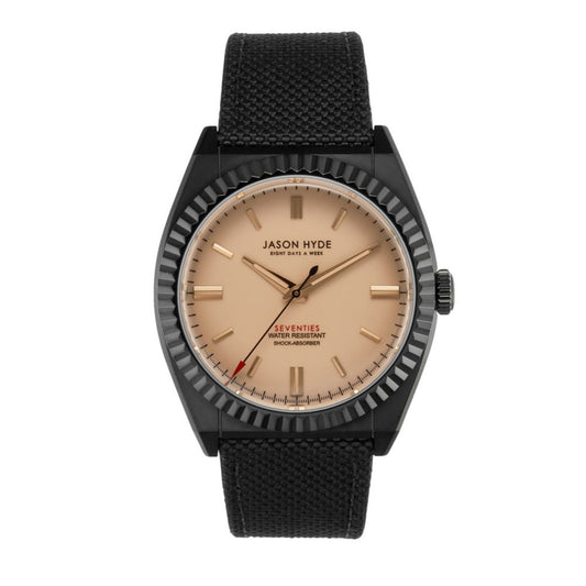 Jason Hyde Black Textile Watch