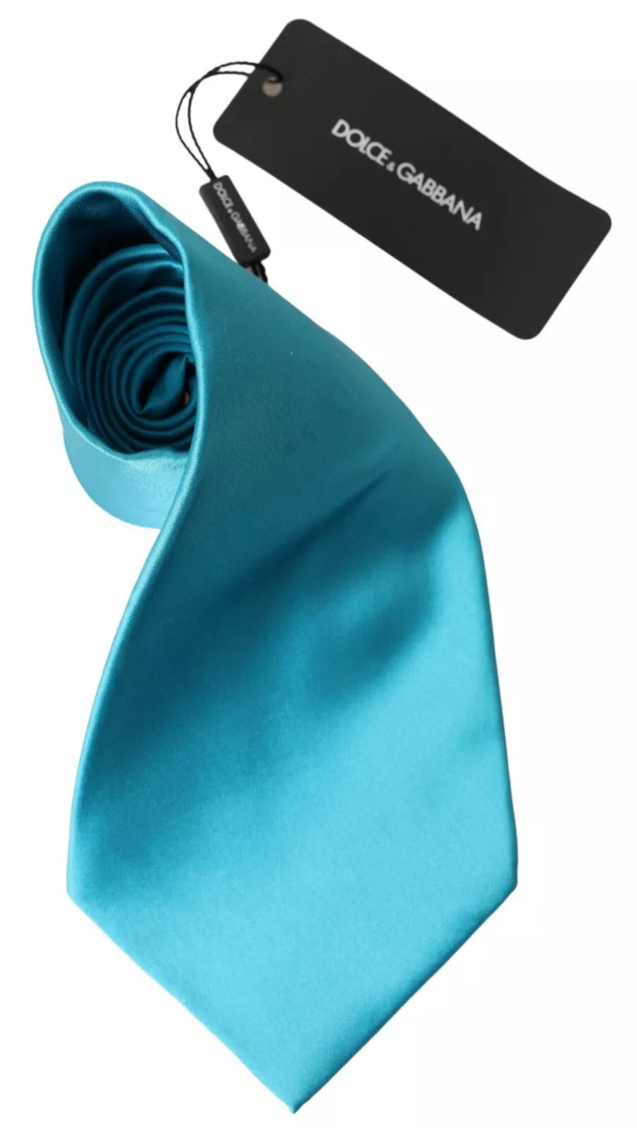 Dolce & Gabbana Light Blue 100% Silk Wide Mens Necktie