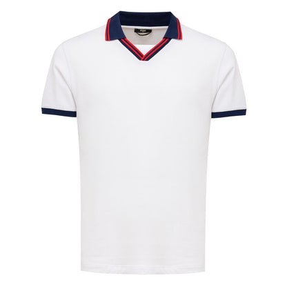 Fendi White Cotton Polo Shirt