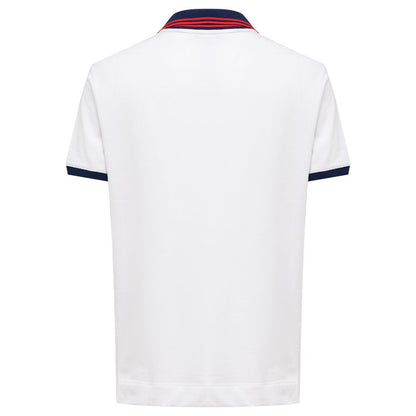 Fendi White Cotton Polo Shirt