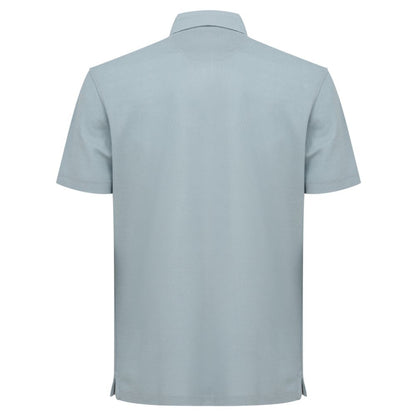 Corneliani Light Blue Cotton Polo Shirt