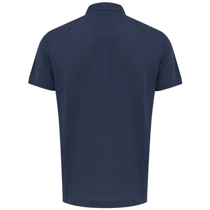 Corneliani Navy Blue Cotton Polo Shirt