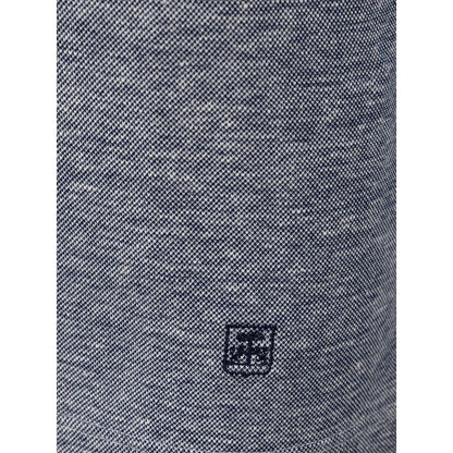 Corneliani Gray Linen Polo Shirt