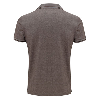 Corneliani Gray Cotton Polo Shirt