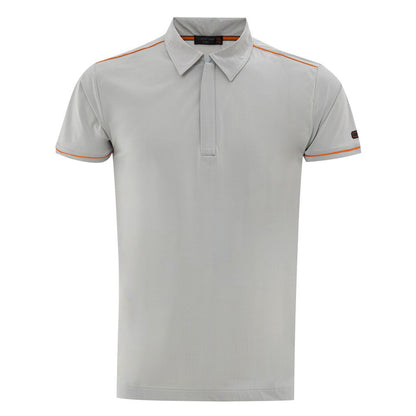 Corneliani Gray Polyamide Polo Shirt