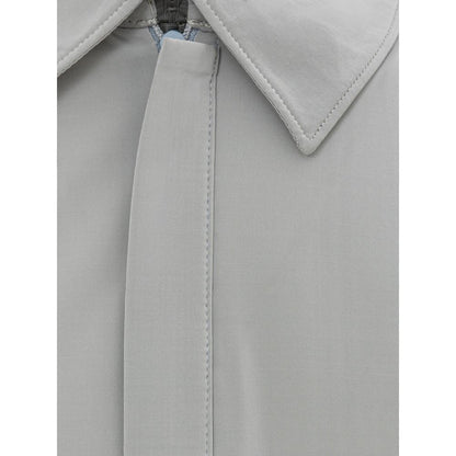 Corneliani Gray Polyamide Polo Shirt