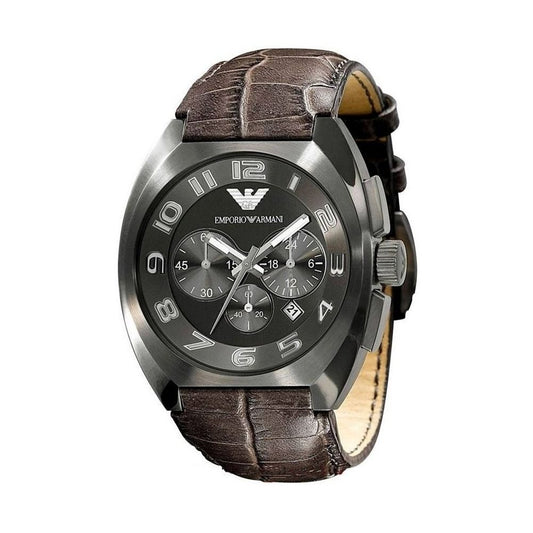 Armani Brown Cowhide Leather Watch