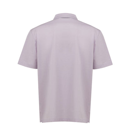 Canali Purple Cotton Polo Shirt