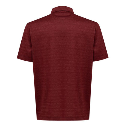 Canali Burgundy Cotton Polo Shirt