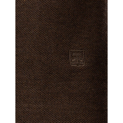 Corneliani Brown Cotton Polo Shirt