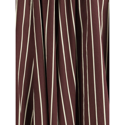 Forte_Forte Striped satin Long Skirt