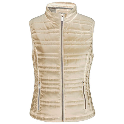 Yes Zee Beige Polyester Vest