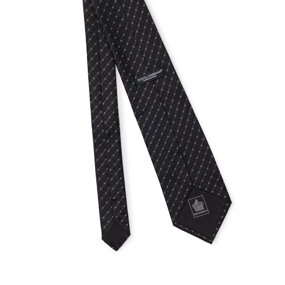 Dolce & Gabbana Black Silk Ties & Bowty