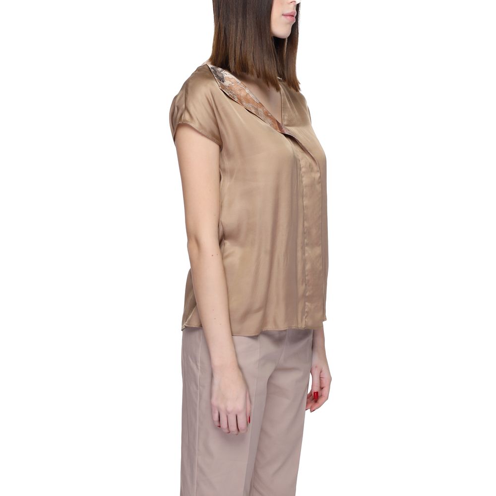 Alviero Martini Prima Classe Beige Viscose Shirt