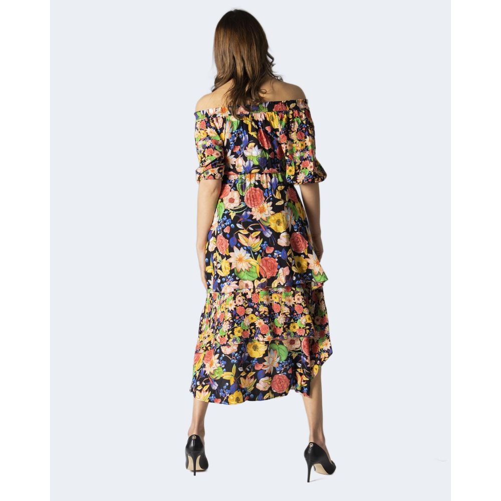 Desigual Yellow Viscose Dress