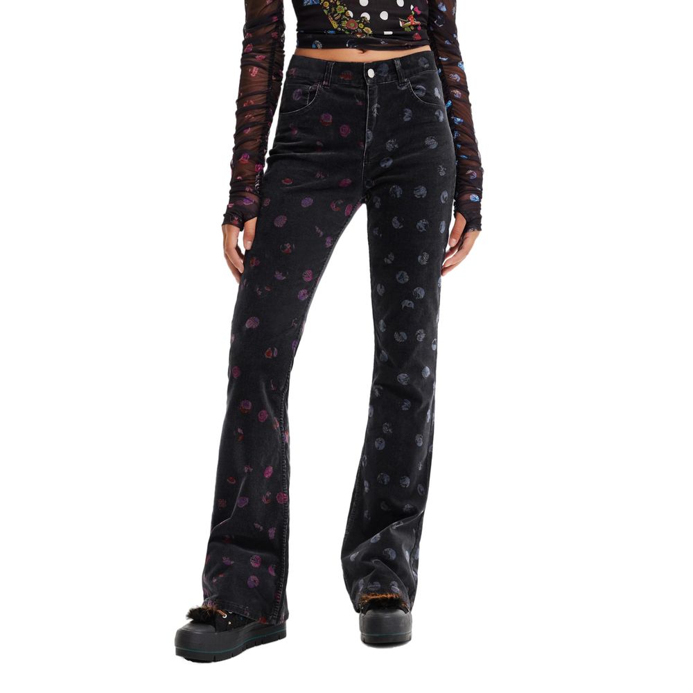 Desigual Black Cotton Jeans & Pant