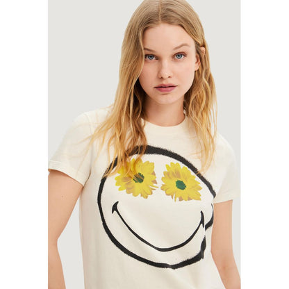 Desigual White Cotton Tops & T-Shirt