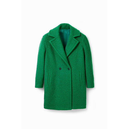 Desigual Green Polyester Jackets & Coat