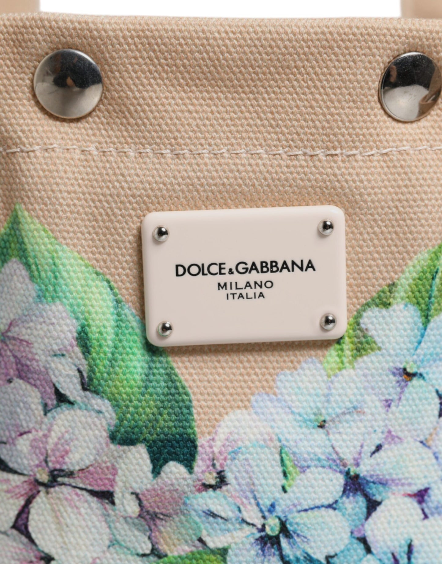 Dolce & Gabbana Multicolor Floral Canvas TANIA Top Handle Tote Borse Bag