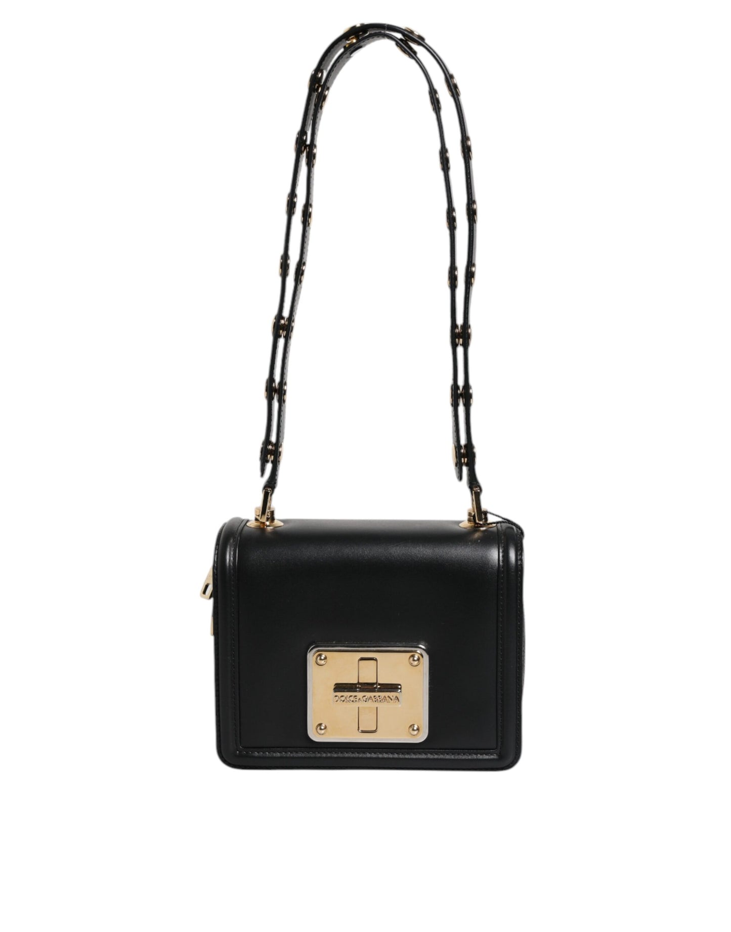 Dolce & Gabbana Black Joy Therapy Lola Studded Leather Crossbody Bag