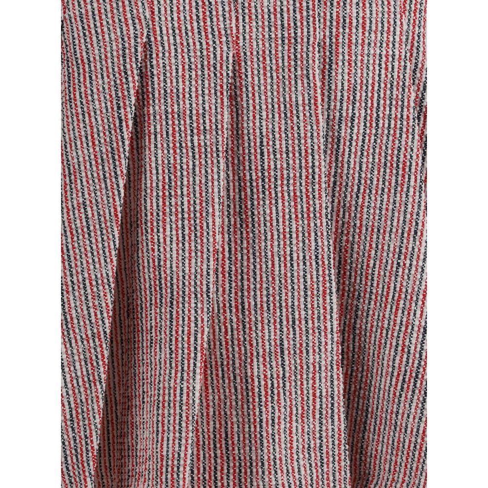 Thom Browne Tweed pleated desig Miniskirt