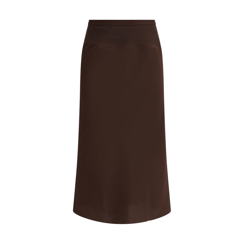 Rick Owens Silk midi Skirt