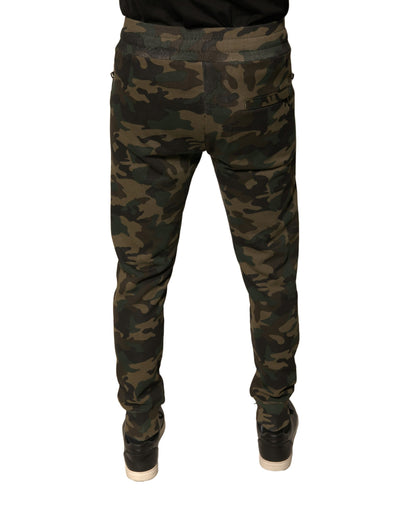 Dolce & Gabbana Multicolor Camouflage Jogger Sweatpants Pants