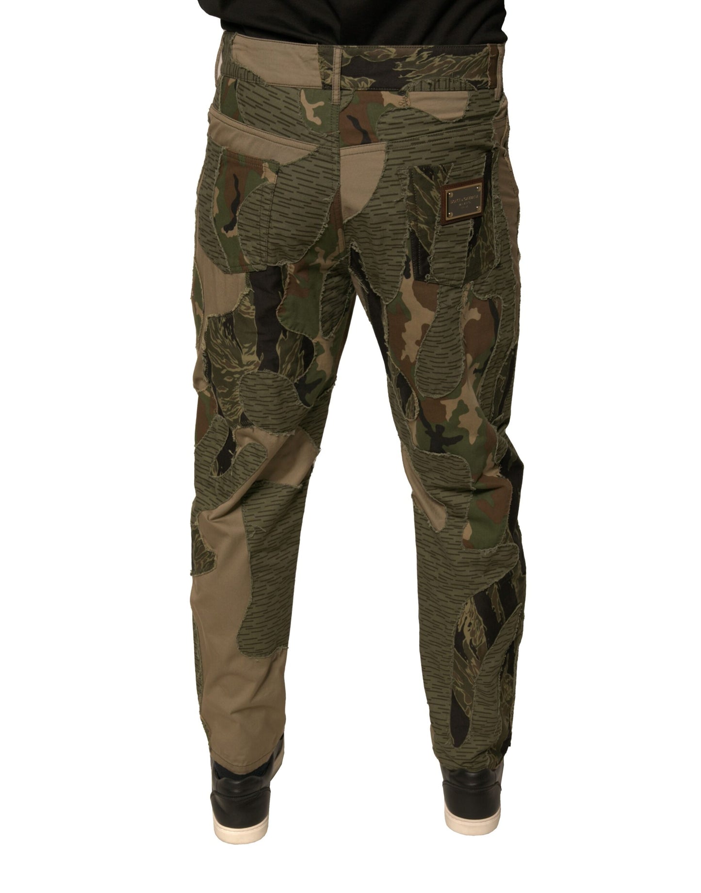 Dolce & Gabbana Multicolor Camouflage Cotton Pants