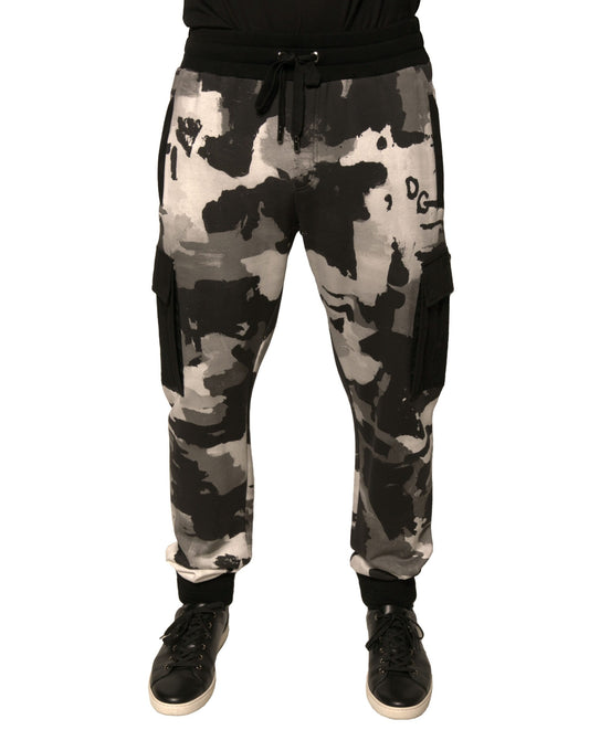 Dolce & Gabbana Multicolor Camouflage Cargo Jogger Pants