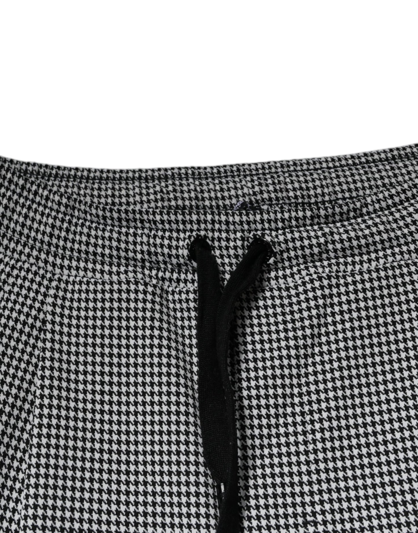 Dolce & Gabbana Black White Houndstooth Skinny Dress Pants