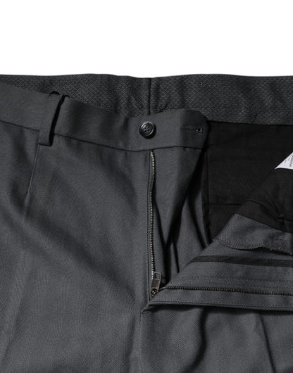 Dolce & Gabbana Gray Tapered Formal Dress Pants