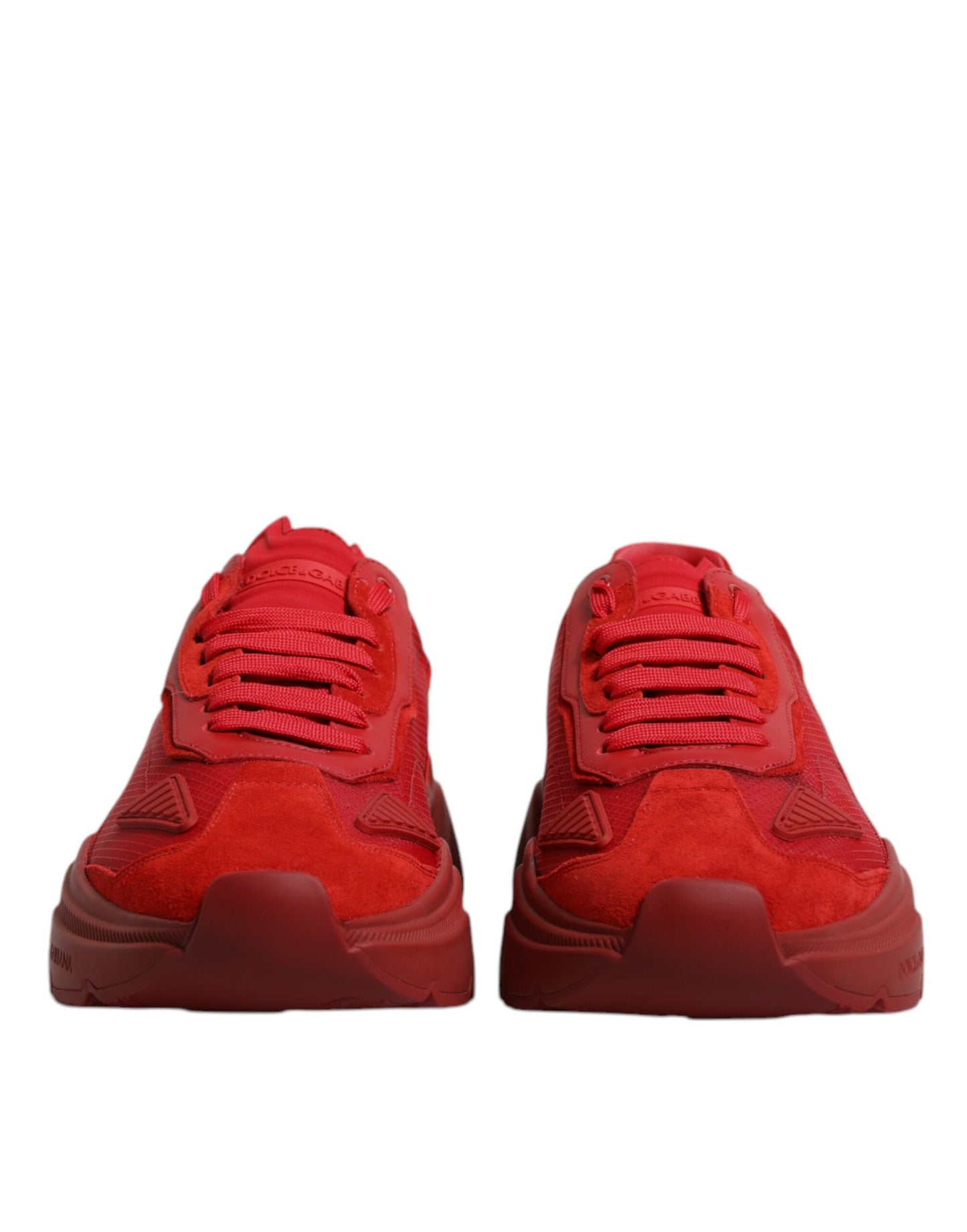 Dolce & Gabbana Red Leather Daymaster Low Top Sneakers Shoes