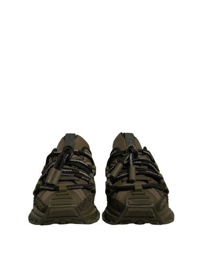 Dolce & Gabbana Military Green Space Low Top Sneakers Shoes