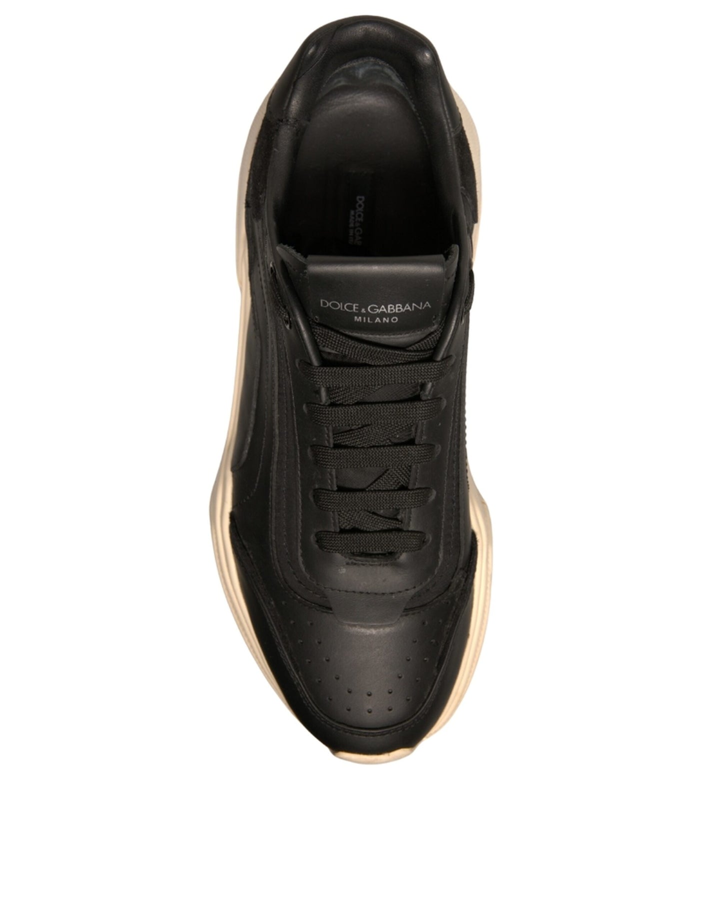 Dolce & Gabbana Black White Daymaster Low Top Sneakers Shoes