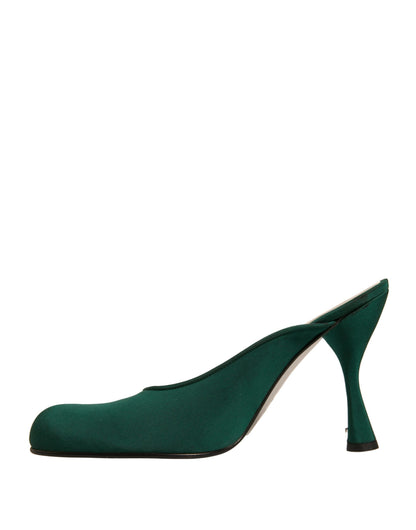 Dolce & Gabbana Green Suede Leather High Heel Pumps Shoes