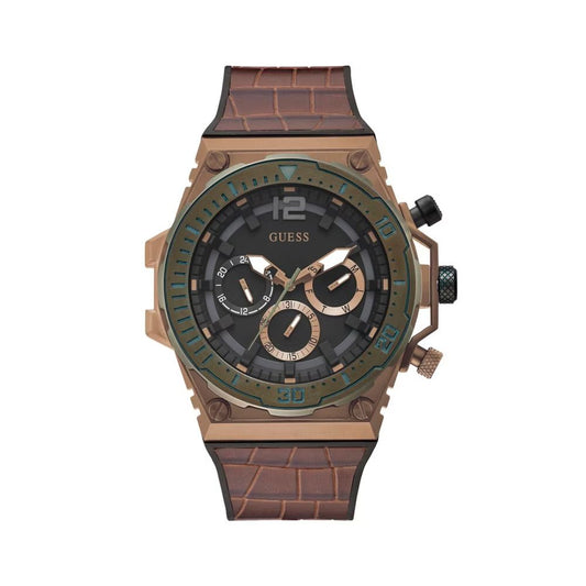 Guess Brown Silicone Watch